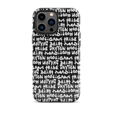 Stephen Sprouse - Tough Case for iPhone® - Black/White