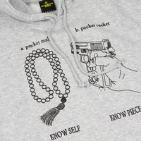 KNOW SELF KNOW PIECE - HOODY - GREY