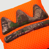 3D Logo Pillow - Covert Orange / Real Tree Camo